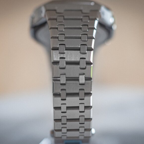 (Brand New) Casio G-Shock GA2100 Full Mod Stainless Steel with Green Waffle Face - Picture 8 of 17